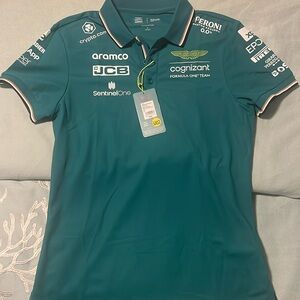 NWT women’s large formula 1 Aston Martin racing team polo